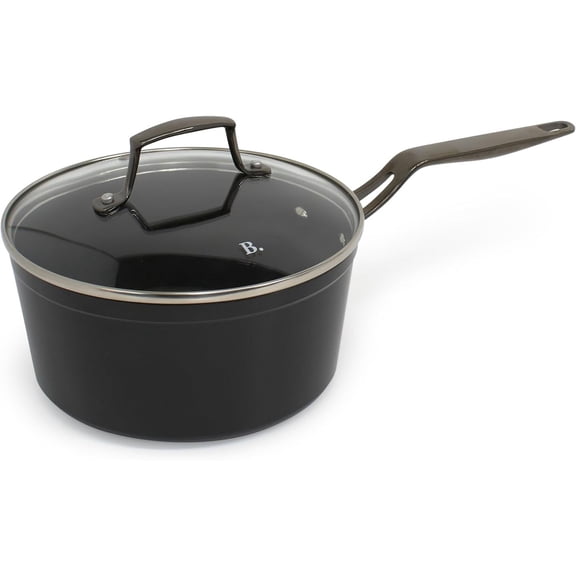 Blu. 13 qt Nonstick Aluminum Saucepan with Glass Lid