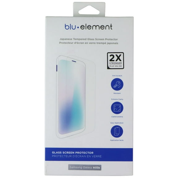 Blu Element 2X Stronger Tempered Glass Screen Protector for Samsung Galaxy A03s