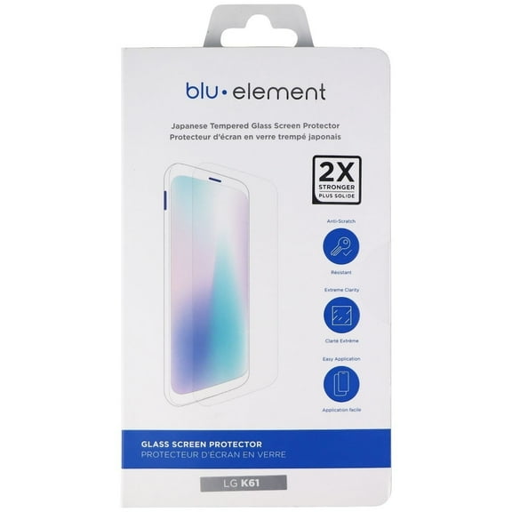 Blu Element Glass Screen Protector for LG K61 Smartphone - Clear