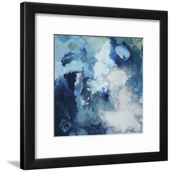 Blu Flo, Abstract Framed Art Print Wall Art by Randy Hibberd Sold by Art.Com