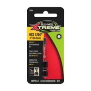 Blu-Mol Xtreme 2033629 0.10 x 2 in. Hex S2 Tool Steel Screwdriver Bit - 2 Piece