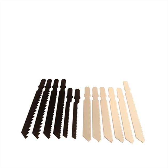 Blu-Mol Xtreme Wood & Metal Cutting Carbon-Bi-Metal Fit-Al Jig Saw Set, 12 Pieces