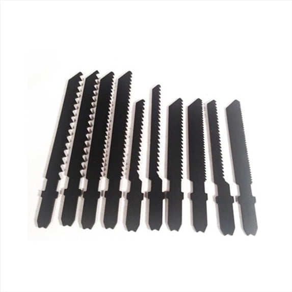 Blu-Mol Xtreme Wood & Metal Cutting Carbon-Hss Fit-Al Jig Saw Set, 10 Pieces