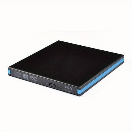 Blu-Ray Burner Player USB 3.0 CD DVD External Bluray Drive Writer Reader for Laptop Desktop ,Broad System Compatibility