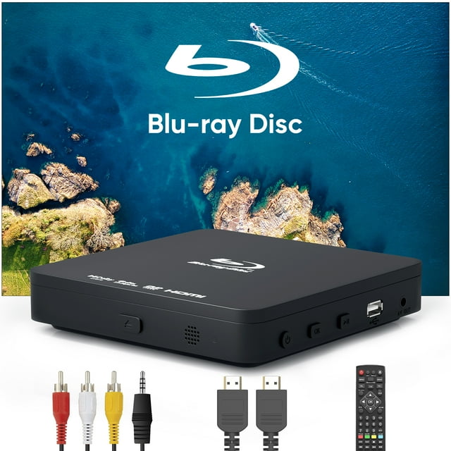Blu Ray DVD Player with HDMI, Portable Blue ray Player for TV Mini