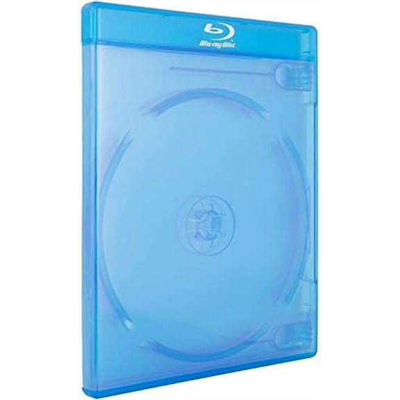 Blu-Ray Double Replacement Case 2-Disc Capacity in 12mm Standard Thickness with Logo and Built-in Clear Sleeve (1-Pack - Single Case)$$Furniture
