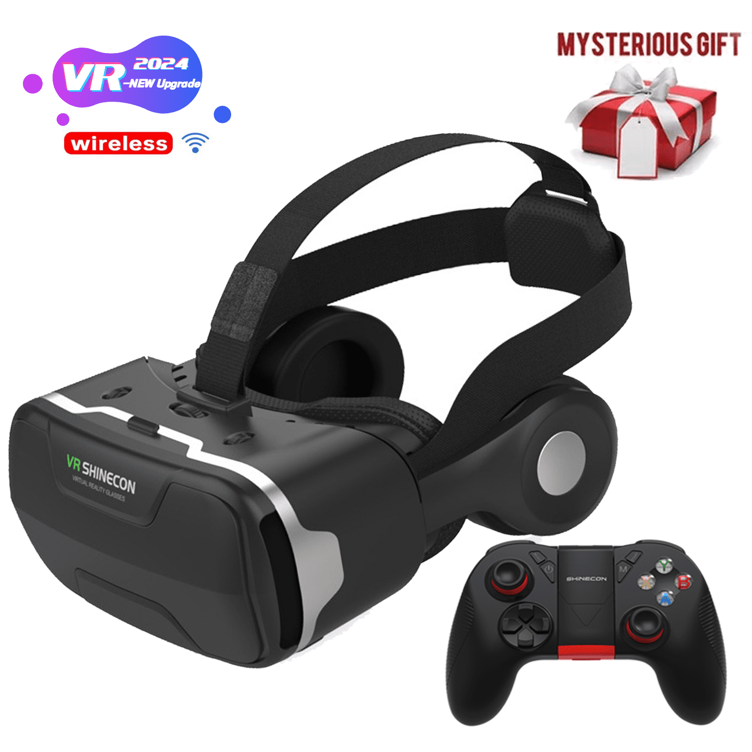 Blu-Ray Virtual Reality VR Glasses with Remote Control,HD IMAX