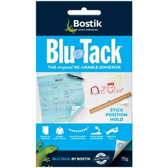 Blu-Tack Reusable Adhesive 75g$$Office