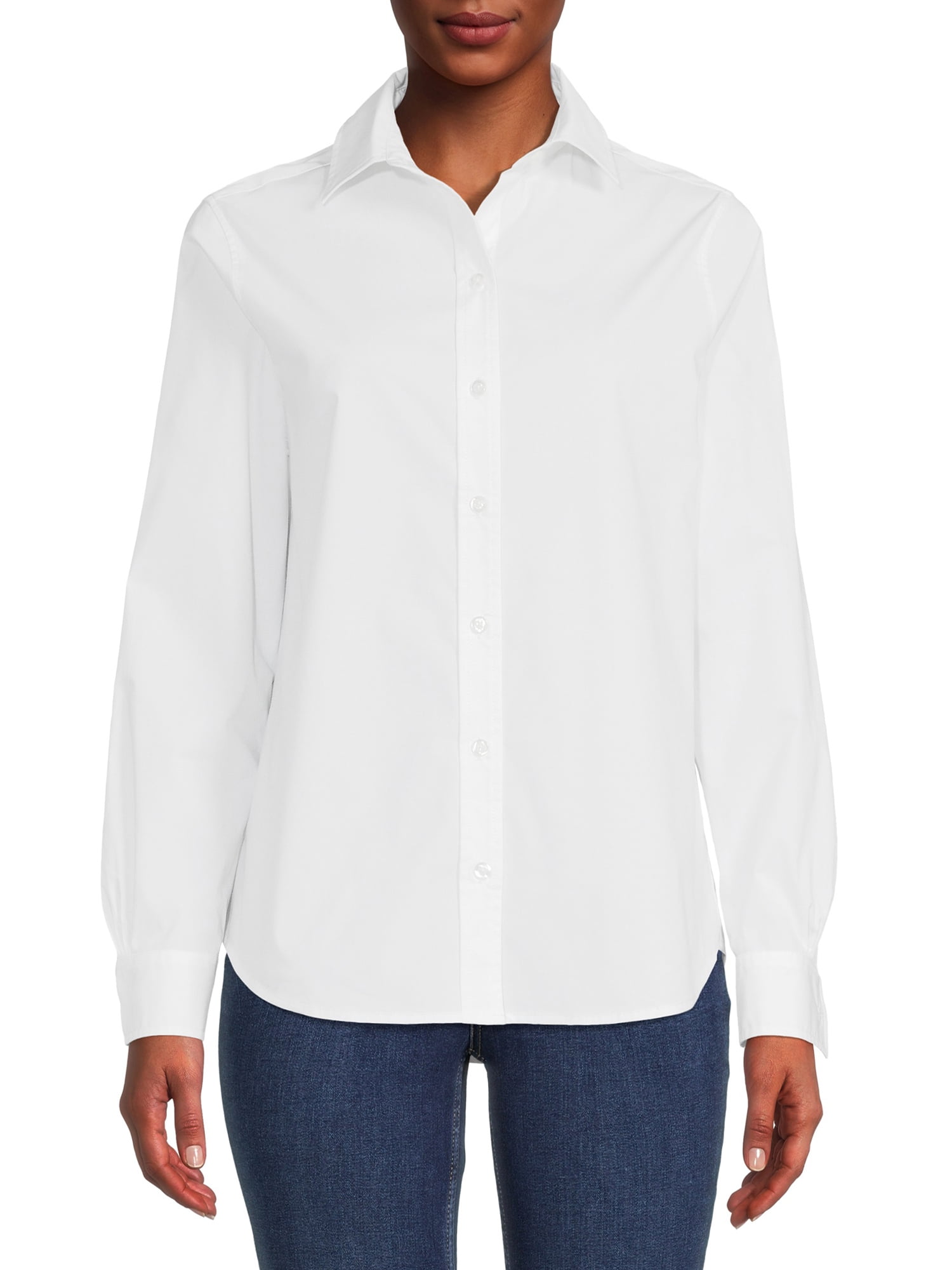 Blu White Blu Women's June Solid Button-Down Shirt