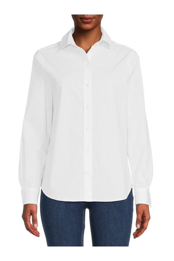 Women's June Solid Button-Down Shirt