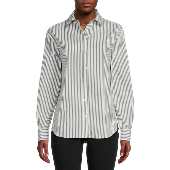 Blu White Blu Women's June Striped Button-Down Shirt
