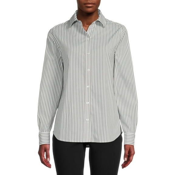 Blu White Blu Women's June Striped Button-Down Shirt