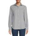 thumbnail image 1 of Blu White Blu Women's June Striped Button-Down Shirt, 1 of 5