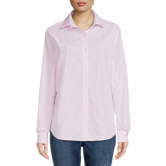 Blu White Blu Women's June Striped Button-Down Shirt