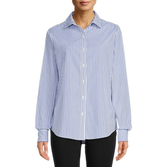 Blu White Blu Women's June Striped Button-Down Shirt