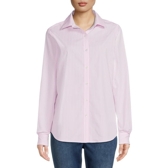 Blu White Blu Women's June Striped Button-Down Shirt