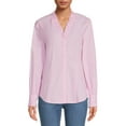 thumbnail image 1 of Blu White Blu Women's Ruffled Button-Front Shirt, 1 of 5