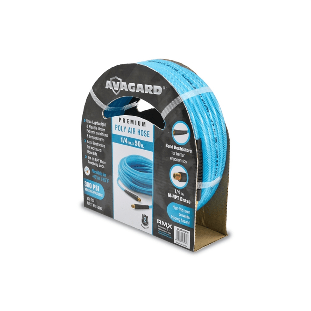 BluBird Avagard Poly Air Hose Assembly 1/4" x 50'
