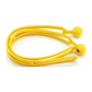 BluBird Rapid Tie Adjustable Strap, 15" Expandable Heavy Duty Indoor Outdoor Ball Ties Cord - Yellow - 2 Pack