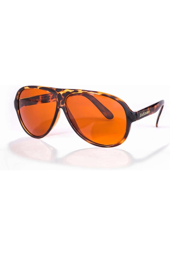 , Demi-Tortoise Original Aviator Sunglasses with Scratch Resistant Lens , Blocks 100% of Blue Light and UVA & UVB Rays , Retro , Gender Neutral - for Men, Women & Everyone