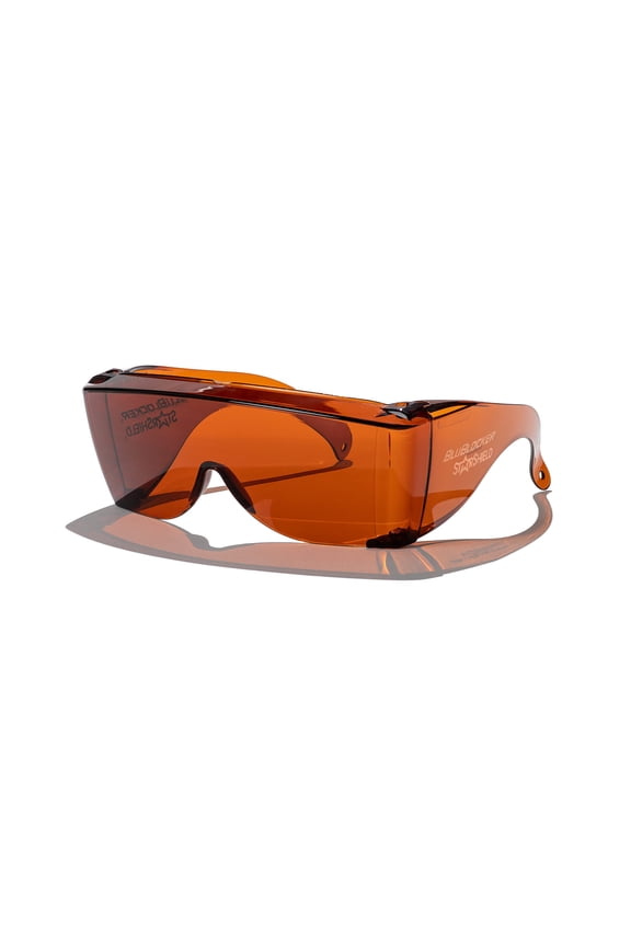 , StarShield Fit Over Sunglasses with Scratch Resistant Lens | Blocks 100% of Blue Light and UVA & UVB Rays | Retro | Gender Neutral for Men, Women, & Everyone | Blue Blocker | 2355K |