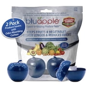 Bluapple Produce Saver Refrigerator Accessories Blue Reusable Activated Carbon