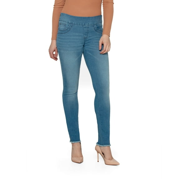 Bluberry Women's Ankle Length Reese Light Wash Indigo Denim Size 14