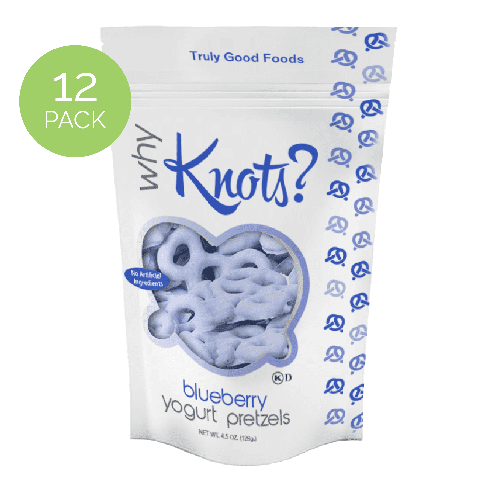 Bluberry Yogurt Pretzels Why Knots?, 4.5oz, 12-count