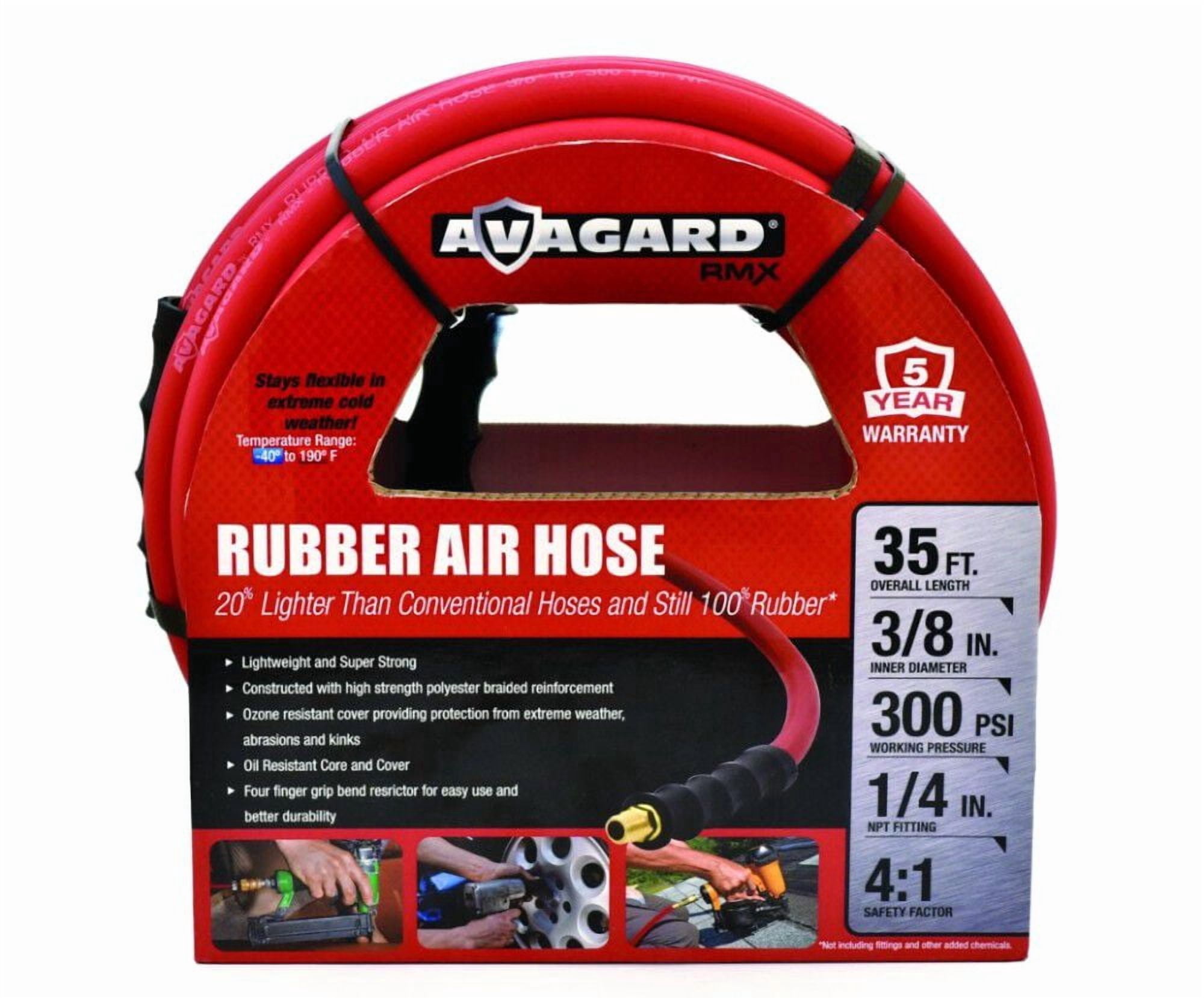 Blubird Avagard 3/8 Inch X 35 Ft. Rubber Air Hose Assembly