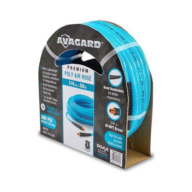 Blubird Industries B3178855 Polyurethane Air Hose Assembly - 0.25 in. x 50 ft. - Blue
