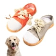 thumbnail image 1 of Blublu Park 2PCS Durable Dog Shoe Toys, Interactive Squeaky Chew Shoes Toy for Puppy, Gray, 1 of 7