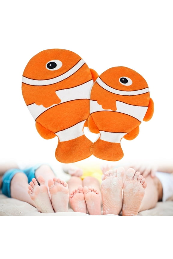 2Pcs Sand Remover for Beach, Sand Removal Bag, Sandscreen, Beach Vacation Essentials, Fresh, Clean and Skin-Friendly, Travel Items Must Haves, Great Gift for Whole Family， Anemonefish