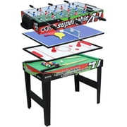 Blublu Park 4 in 1 Multi Game Table for Kids and Adults, Foosball Air Hockey Pool Tennis Table