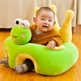 thumbnail image 1 of Blublu Park Baby Sitting Chair, Comfortable Infant Soft Plush Floor Support Seat, Animal Shaped Learning to Sit Soft Sofa(Frog), 1 of 6