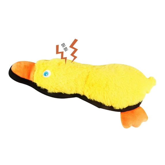 Blublu Park Squeaky Dog Toys, Soft Durable Fabric for Small, Medium Pets, Duck