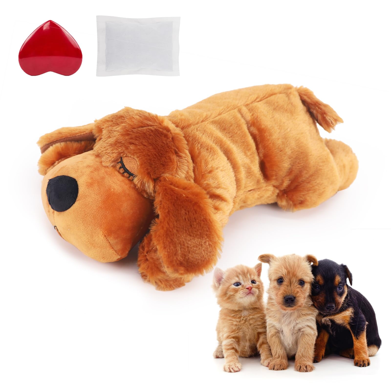 Walmart discount codes: Walmart Black Friday Deals 2025 - Blublu Park Puppy Heartbeat Toy, Realistic Soothing Dog Plush with Calming Heartbeat Sound, Anxiety Relief Sleep Aid for Separation Training (Brown)