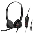 thumbnail image 1 of Blucalm Noise Cancelling Headset with Microphone for Work, Wired Computer Headset for PC/Laptop, Call Center, Work from Home, Teams, 1 of 10