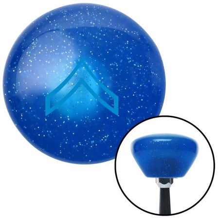 Blue 01 Private First Class Blue Retro Metal Flake Shift Knob with M16 x 1.5 Insert