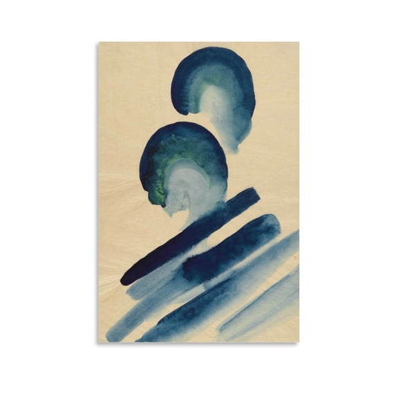Blue-02 by Georgia OKeeffe Painting Poster Canvas Wall Art Prints Poster Gifts Photo Picture Painting Posters Room Decor Home Decorative 12x18inch(30x45cm)