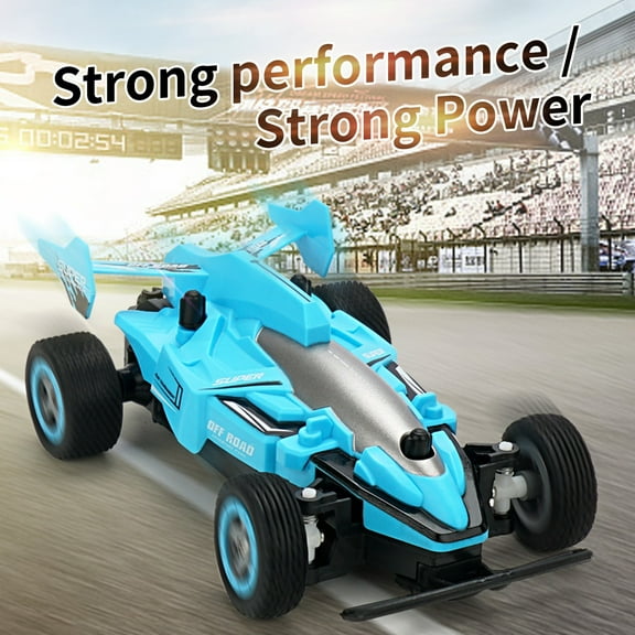 Blue 1:20 Scale 2.4Ghz 5 Channel Rc Racing Car 15Km/H High Speed Vehicle Blue