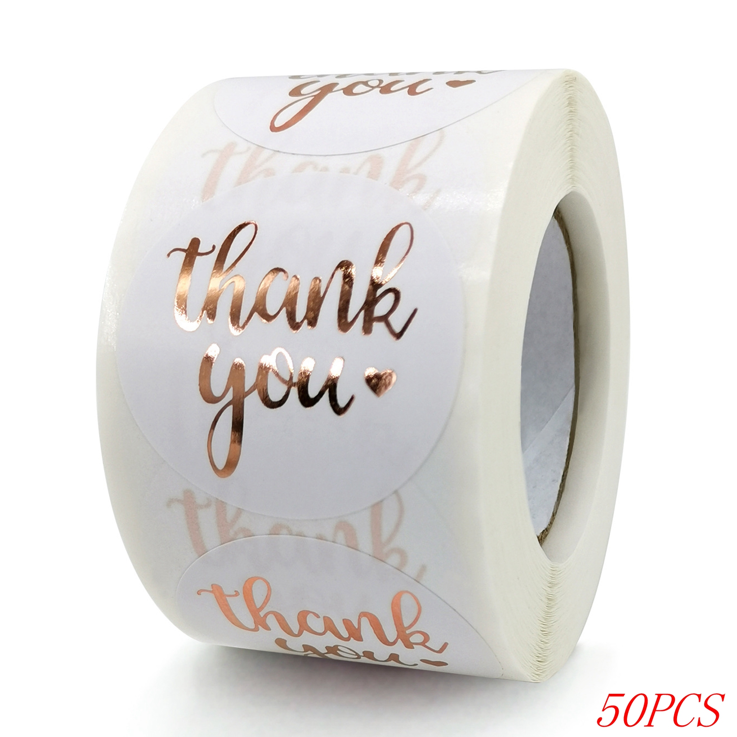 Blue 1 Inch Thank You Stickers for Envelope Seals and Wedding Decor ...