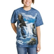THE MOUNTAIN Blue 100% Cotton Majestic Flight Novelty T-Shirt
