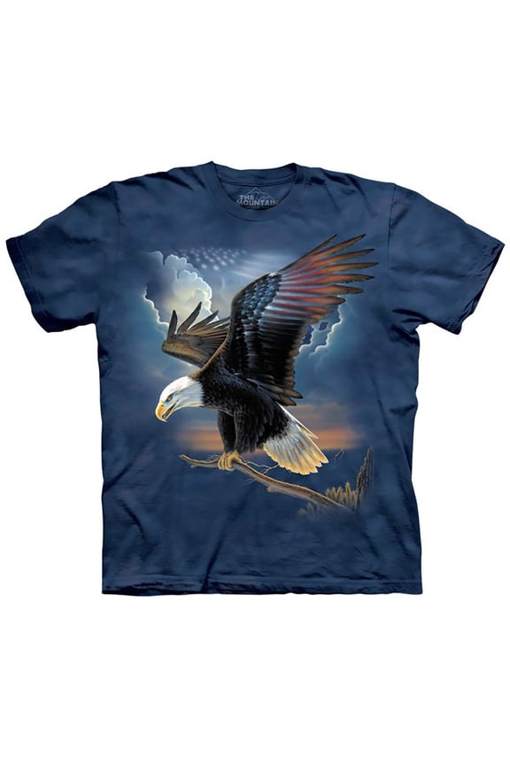 Blue 100% Cotton The Patriot Graphic Novelty T-Shirt
