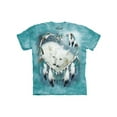 thumbnail image 1 of Blue 100% Cotton Wolf Heart Graphic Novelty T-Shirt, 1 of 5