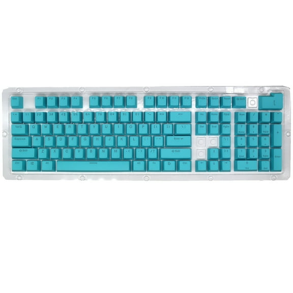 Blue 104 Key Keycaps For Mechanical Keyboard Abs Material Rainbow Backlit Suitable For Cherry Mx Switches