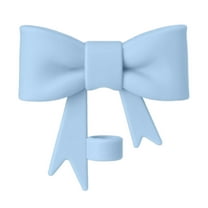 Blue 10Pcs Silicone Bow Straw Covers For 10Mm Straws Decorative Drink Caps Spill Proof Dishwasher Safe Party Travel Home Use 0.1 Lb