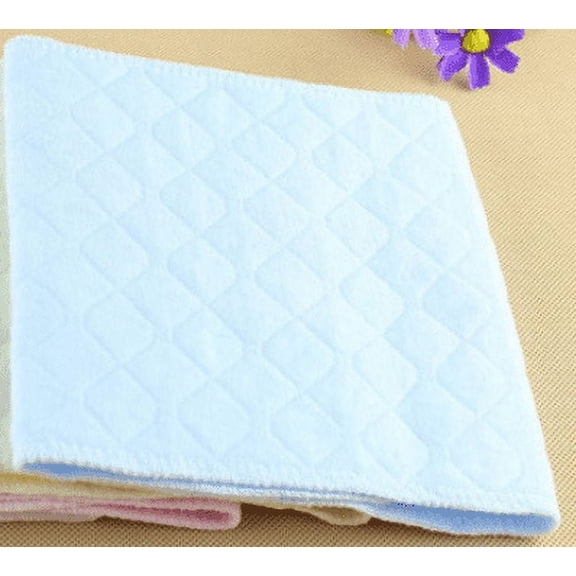 Blue 12.6"x4.72" Muslin Care Cloth Set 3-Pack Soft Cleansing Pads Gentle Absorbent Fabric Personal Hygiene Protection Cloths