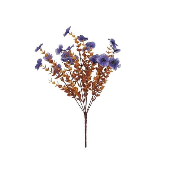 Blue 12 Pack Blue Fall Violet Bouquet 35Cm Artificial Flower Decor