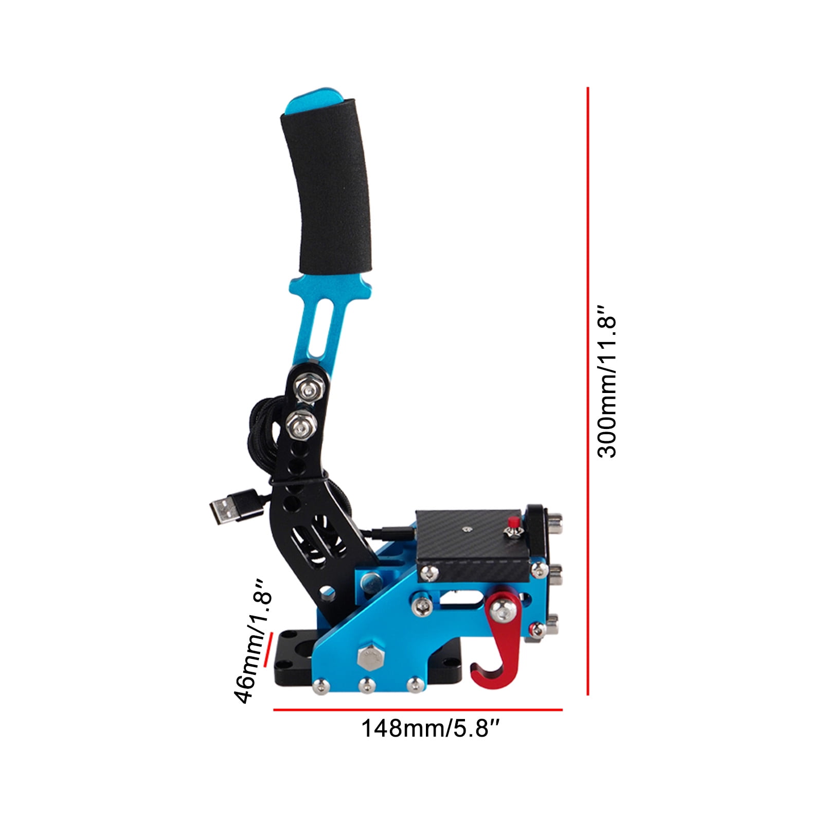 Blue 14Bit PS4/PS5 PS USB3.0 SIM Handbrake for Racing Games