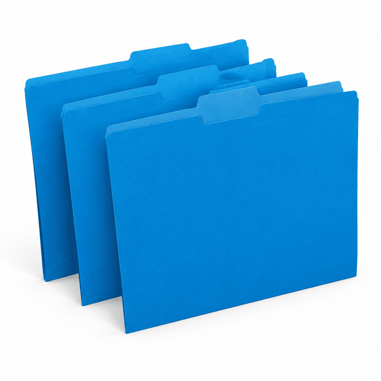 Blue 150 Pack Letter Size File Folders 1/3-Cut Tabs for Office School ...